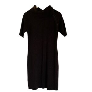 Calvin Klein Womens Brown Short Sleeve Turtleneck‎ Sweater Dress Size Large